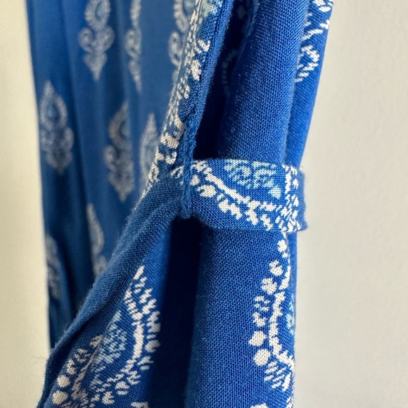 Blue patterned shirt dress - Picture 2 of 3